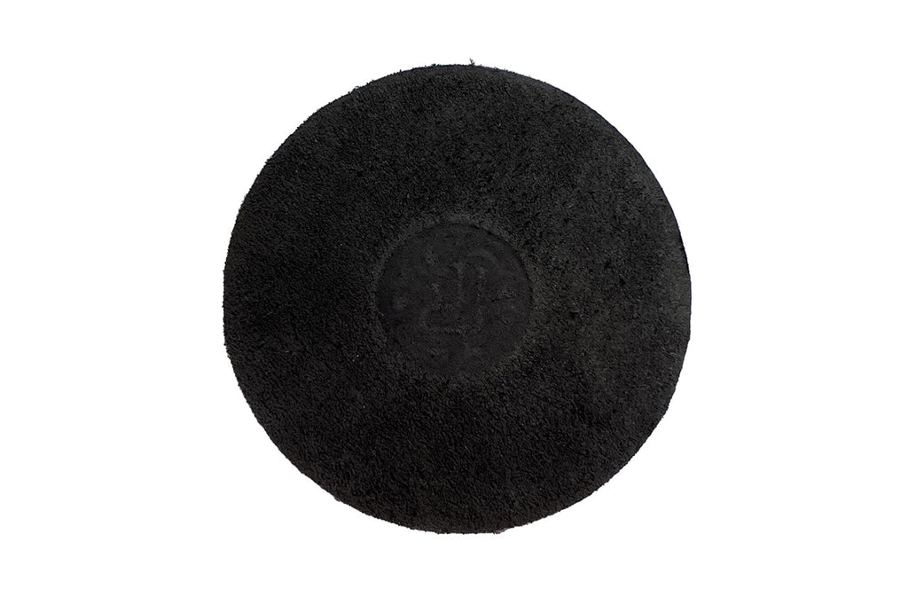 high quality leather coaster set - back - noire