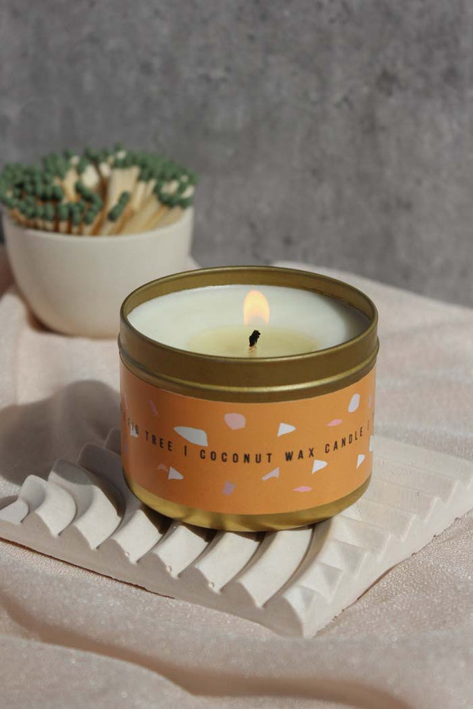 Fig Tree Gold Tin Candle - esselleSF